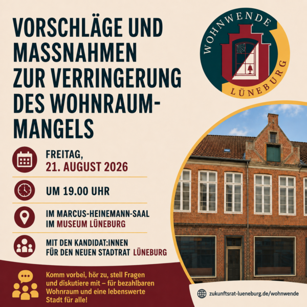 WohnWende lädt ein zum Bürger:innengespräch: Vorschläge und Maßnahmen zur Verringerung des Wohnraummangels