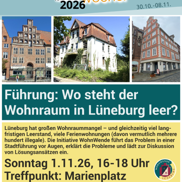 Führung: Wo steht der Wohnraum in Lüneburg leer?