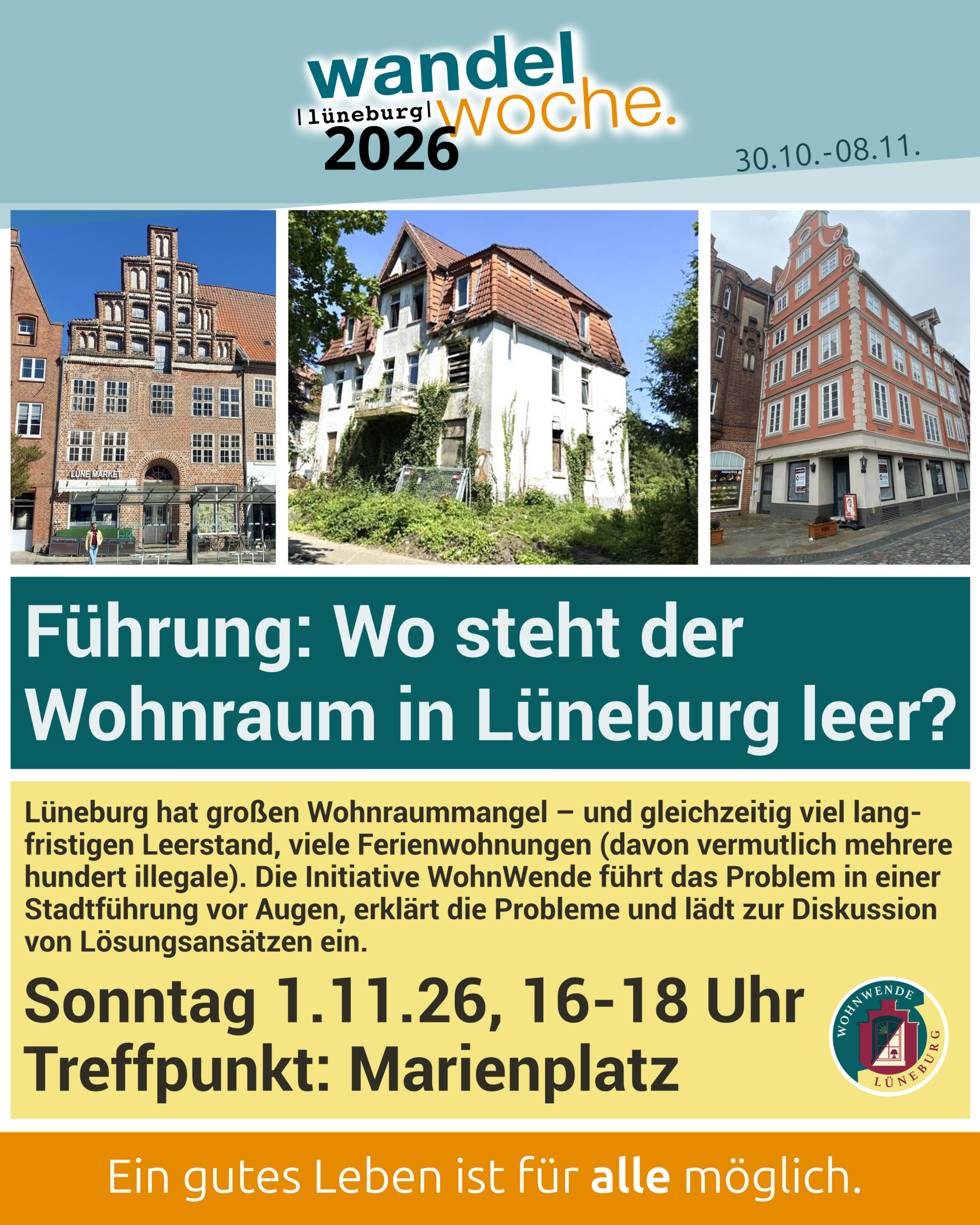 Führung: Wo steht der Wohnraum in Lüneburg leer?